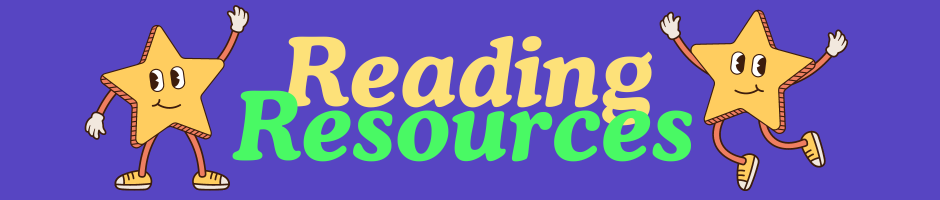 Text says reading resources with two anthropomorphized stars